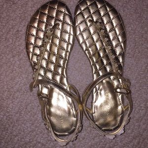 Gold sandals